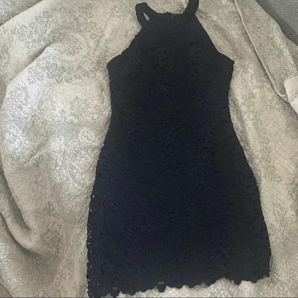 Lulus Navy Lace Dress